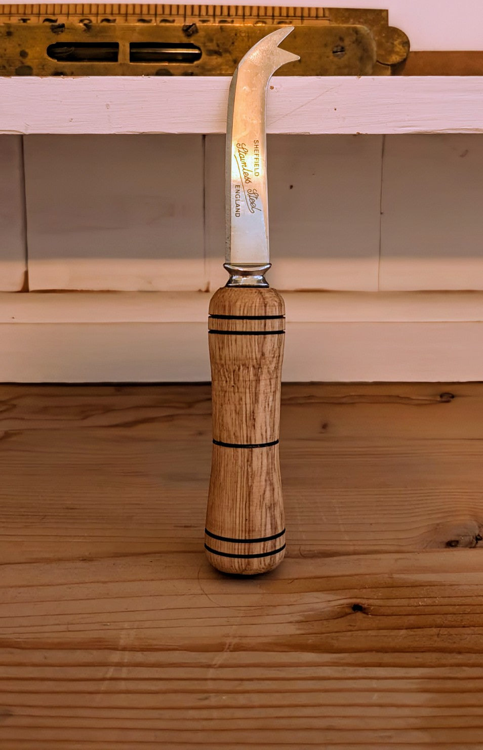 Hand-Turned Wooden Cheese Knife 🧀🪵🔪 - Choose Your Handle Wood 🌳