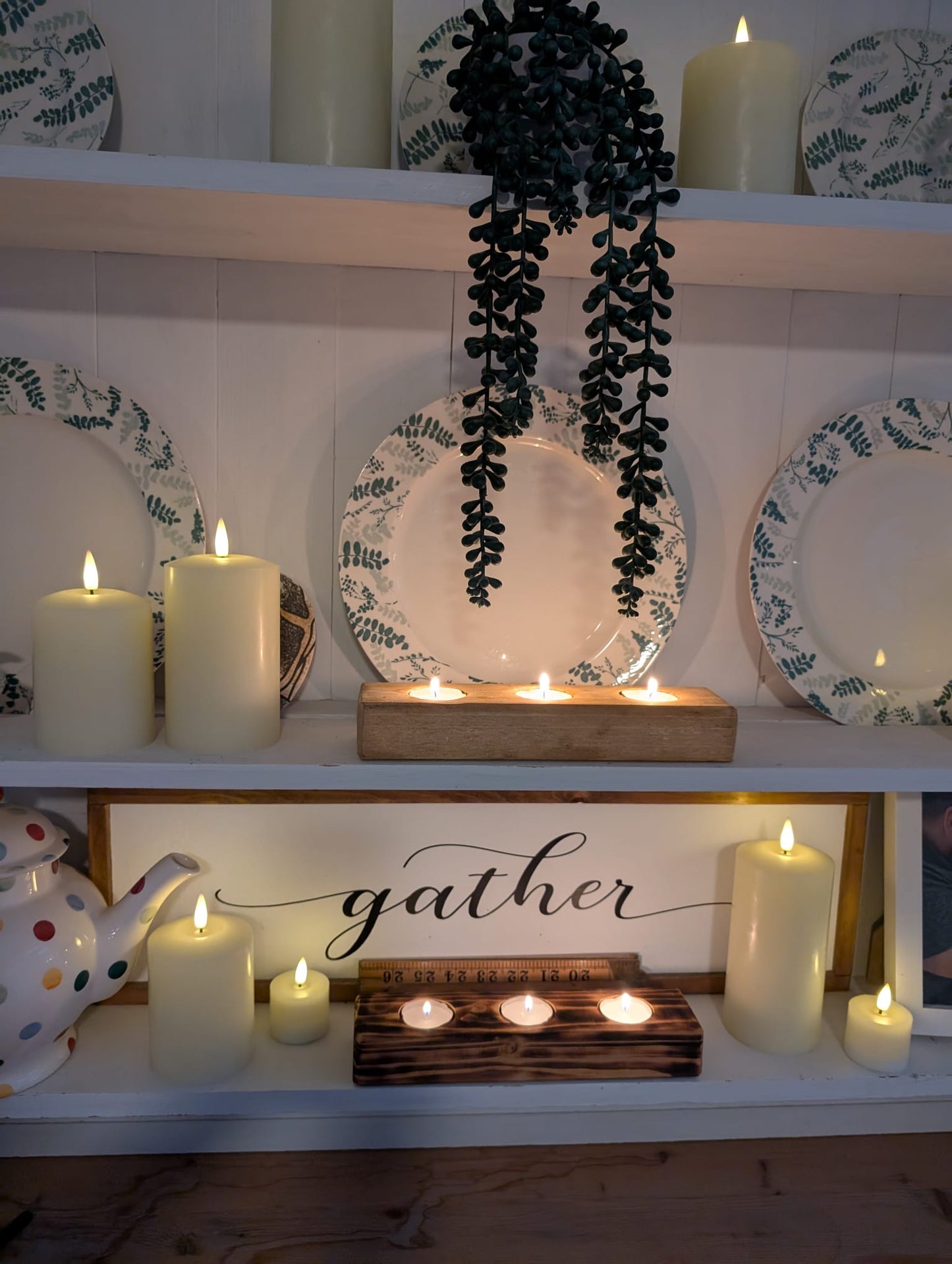🕯️ Handcrafted Wooden Tealight Holders - Reclaimed or Shou Sugi Ban Wood 🕯️