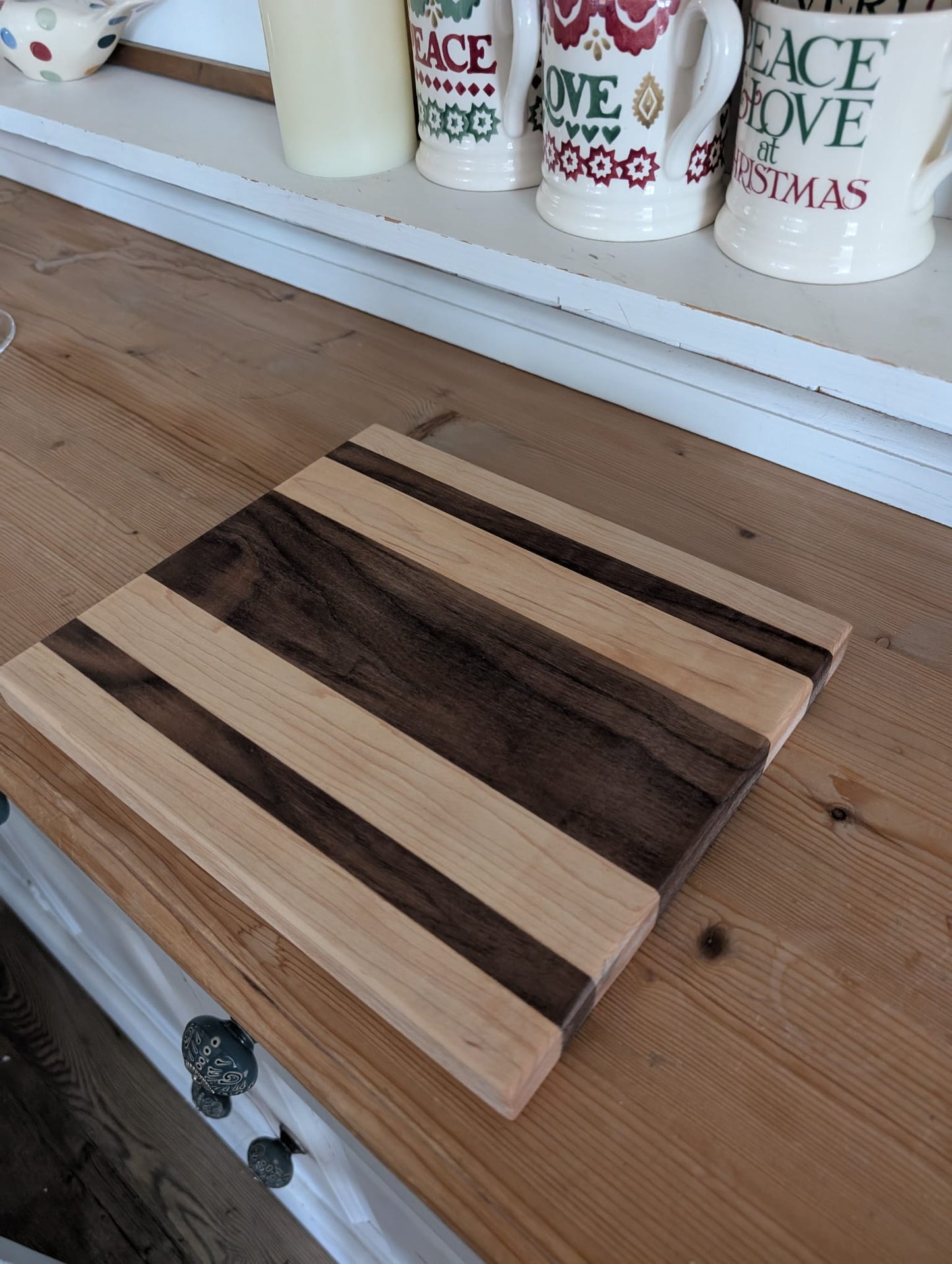 🪵 Handmade Ash & Walnut Chopping Board