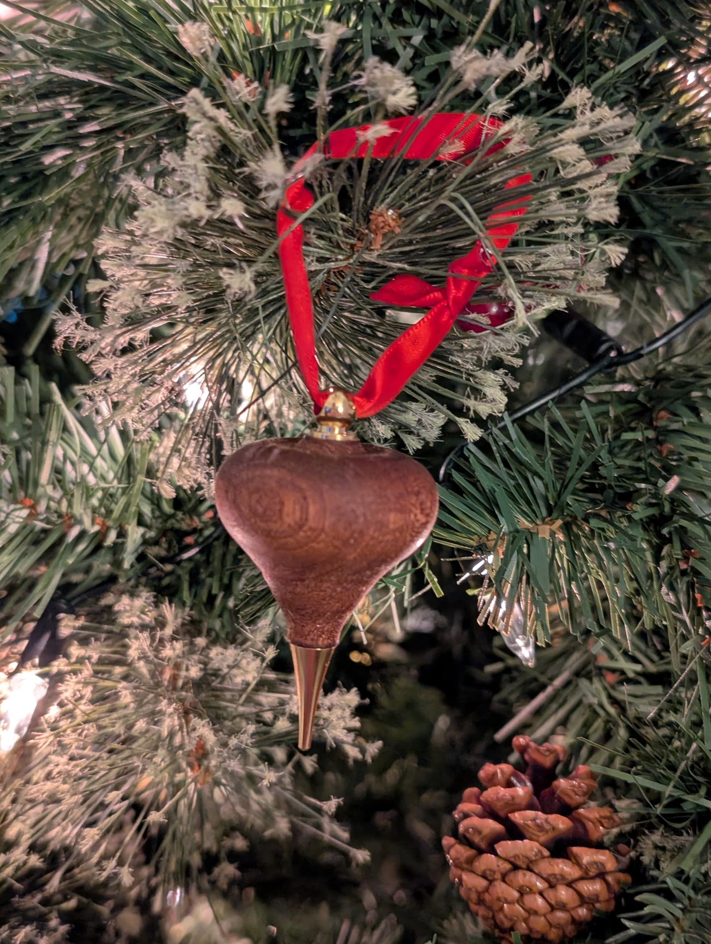 Wooden Christmas Ornaments with 12K Gold-Plated Accents 🎄🪵✨🌟 - Choose Your Wood
