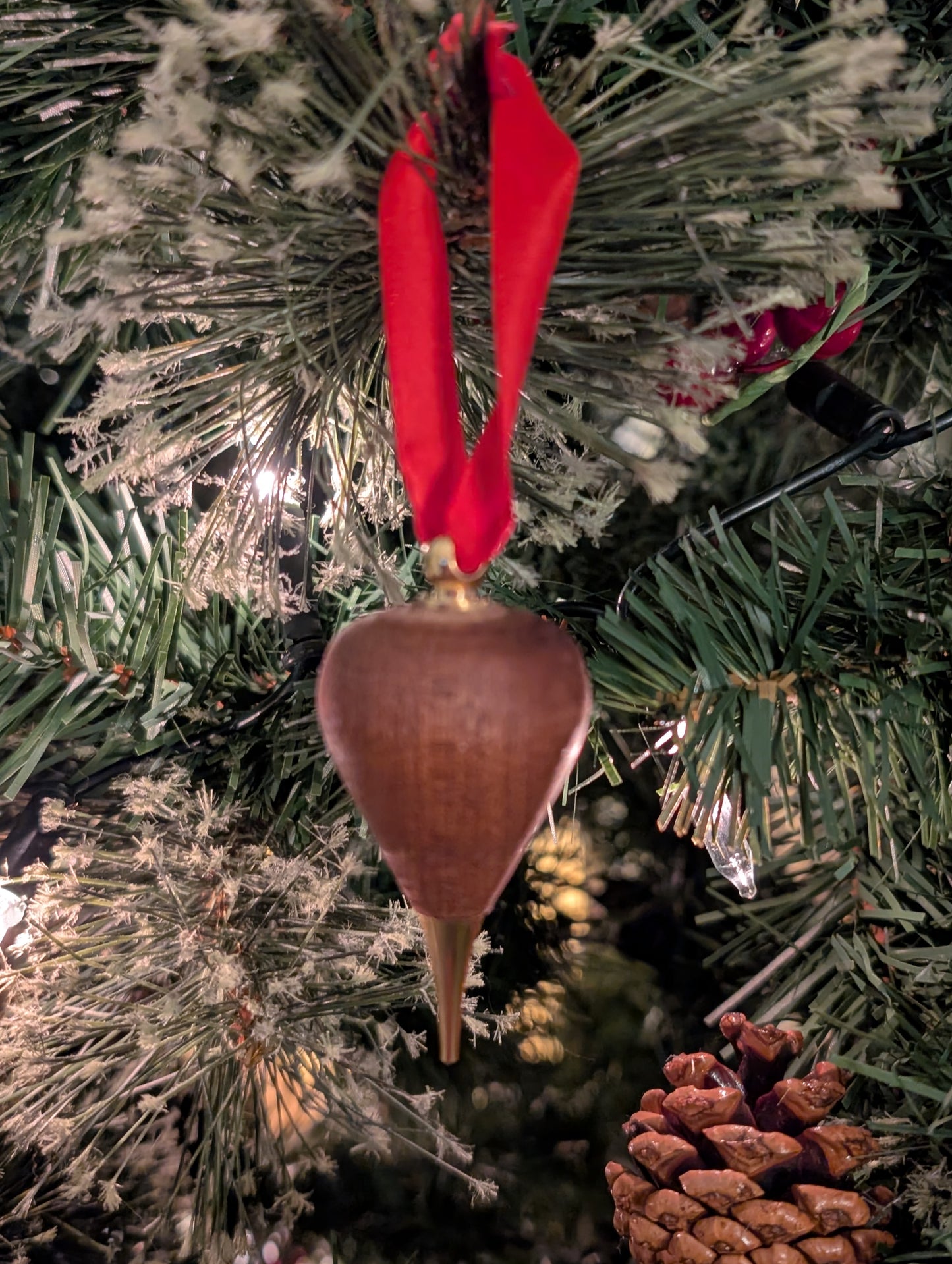 Wooden Christmas Ornaments with 12K Gold-Plated Accents 🎄🪵✨🌟 - Choose Your Wood
